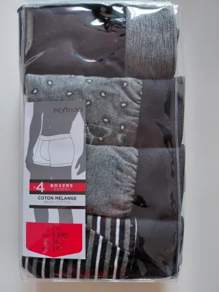 Pack 4 Bóxers INEXTENSO