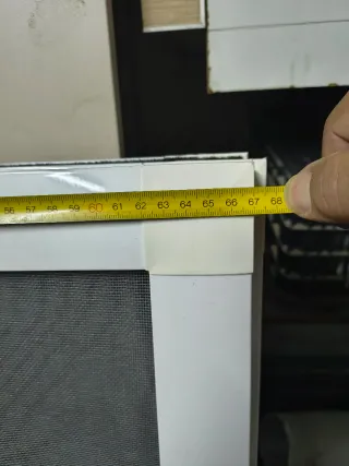 Mosquitera aluminio blanco corredera