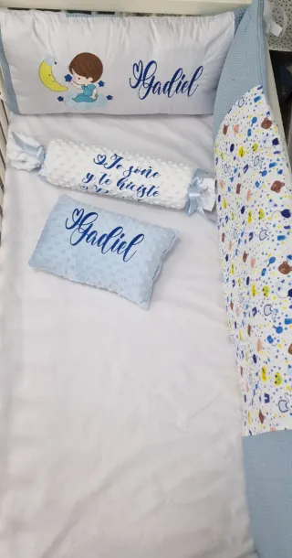 Chichonera para cuna con personalizado