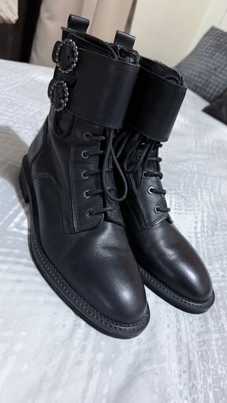 Botas Zara Piel Talla 38