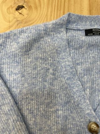 Cárdigan Bershka azul