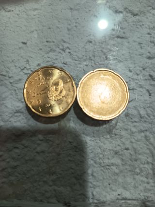Moneda 20 céntimos Cervantes