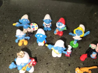 Figure dei Puffi di Peyo 1982 PVC Antiche