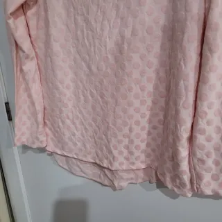 Blusa rosa con lazo talla única