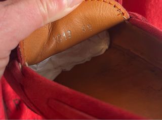 Mocasines Carmina Ante Rojo Mujer