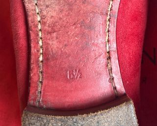 Mocasines Carmina Ante Rojo Mujer