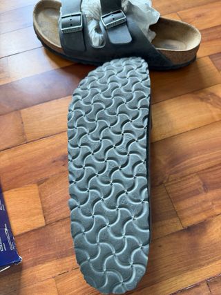 Sandalias Birkenstock Arizona Cuero Gris