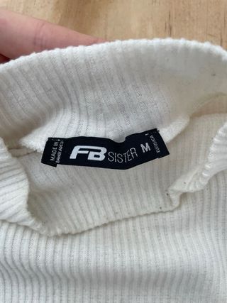 Jersey blanco de canalé