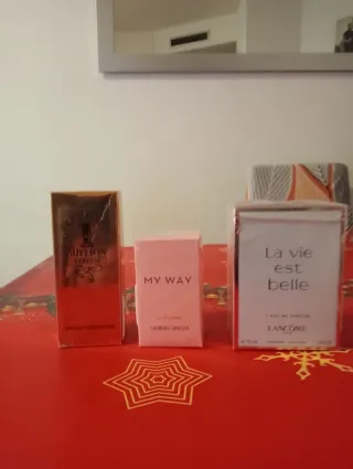 Lotes Perfumes Mujer: Armani, Lancôme, Paco Rabann