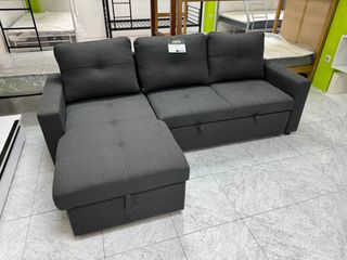 Sofá Cama Oscuro Minimalista con Arcón NUEVO