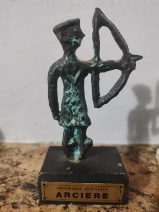 Bronzetto Nuragico Sardo Arciere Fausto Meloni