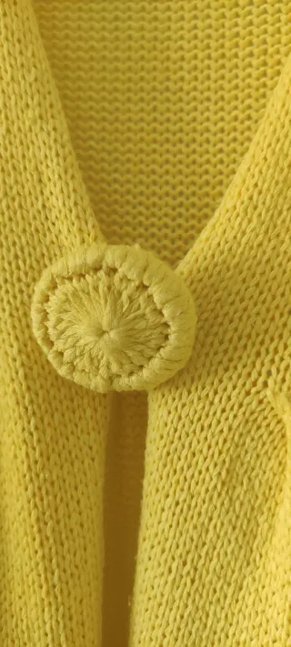 Chaqueta de algodón entretiempo mujer amarilla