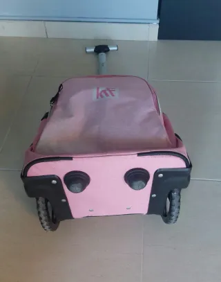 Maleta trolley infantil rosa