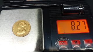 Moneda Oro Isabel II 100 Reales Madrid 1860