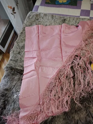 Traje de Flamenca Niña Rosa Lunares