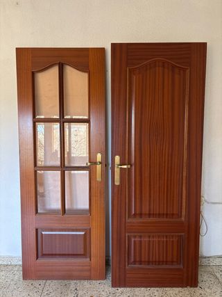 Puertas madera maciza interior vivienda