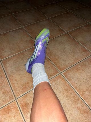 Botas de fútbol Adidas F50 Morado/Verde