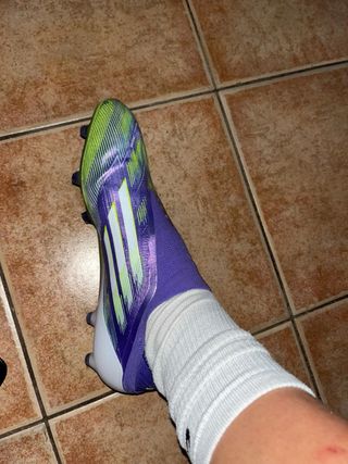 Botas de fútbol Adidas F50 Morado/Verde