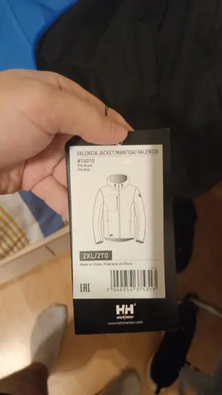 Chaqueta Helly Hansen Valencia Negra