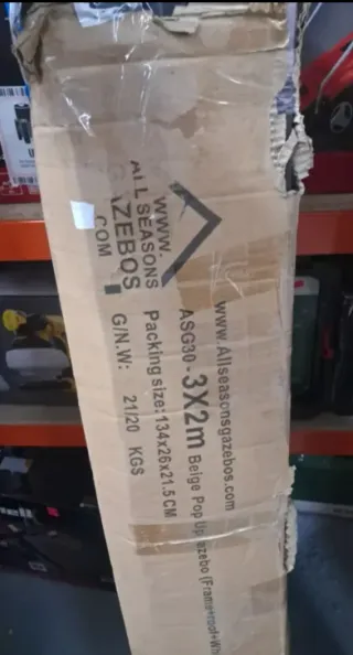 Carpa impermeable beige 3x2m All Seasons