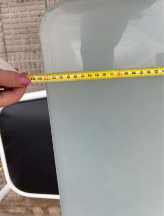 Mesa cocina cristal 4 sillas/taburetes