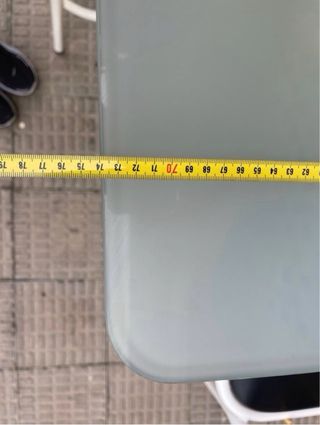 Mesa cocina cristal 4 sillas/taburetes