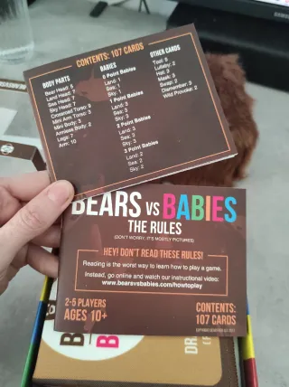 Juego de mesa Bears vs Babies NUEVO