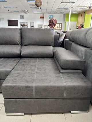 Sofá Rinconera Gris Forma U