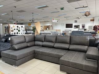 Sofá Rinconera Gris Forma U