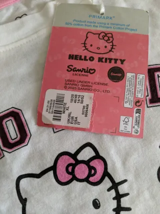 Pigiama nuovo Hello Kitty donna manica corta