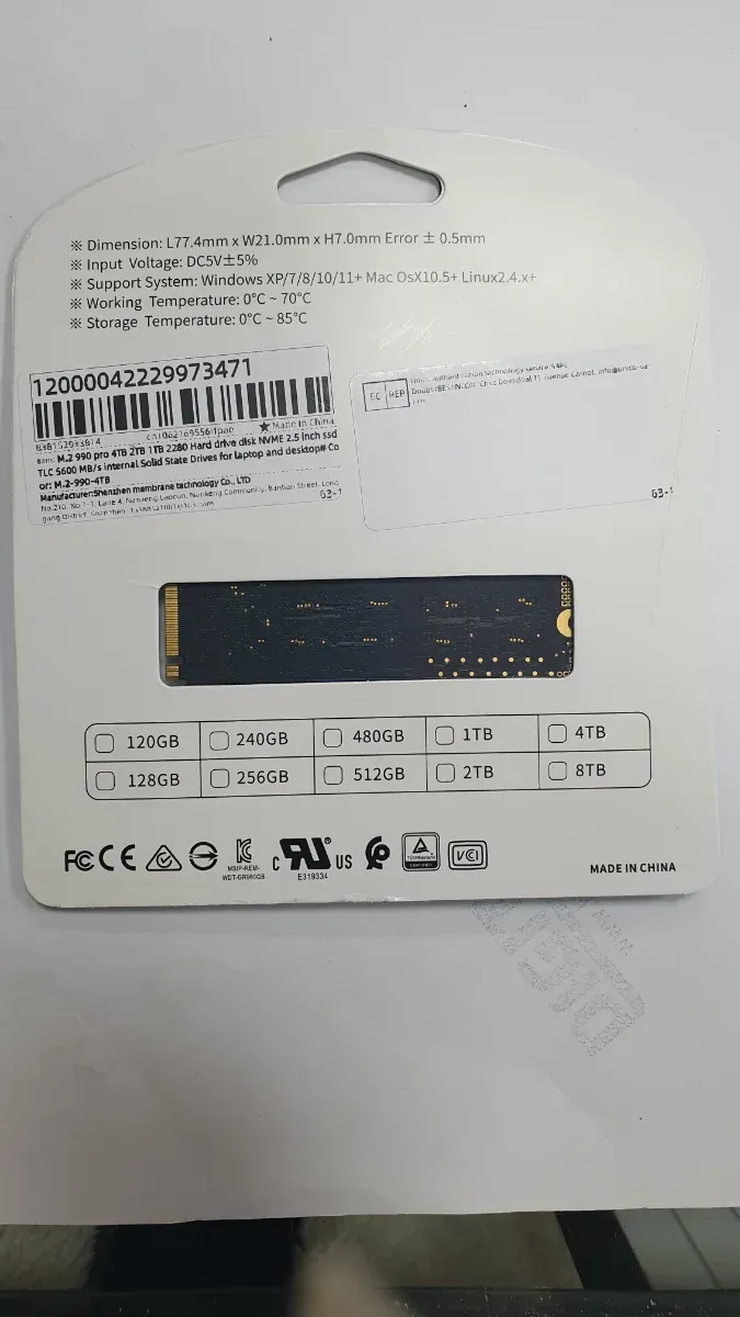 SSD M.2 NVMe 4TB 990 PRO afbeelding 2