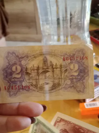 Billete 2 Pesetas República Española 1938
