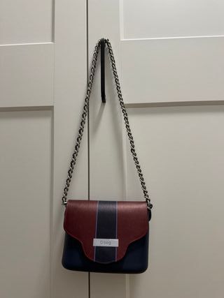 Bolso O bag azul y rojo