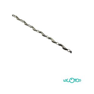 Pulsera oro 18k eslabones ondulados