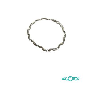 Pulsera oro 18k eslabones ondulados