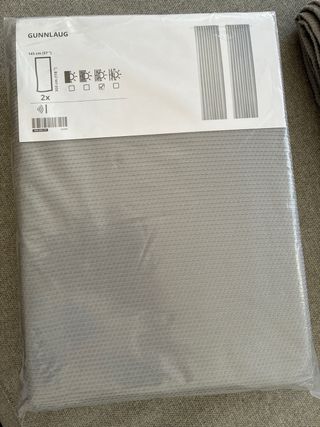 Cortinas Gunnlaug Ikea Gris