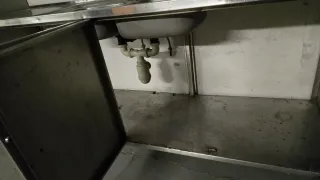 Mueble Fregadero Acero Inoxidable Doble Seno