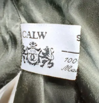 Abrigo Lana y Cachemir Vintage LUXE Verde Talla L