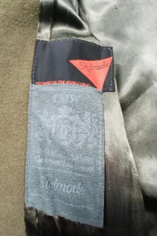 Abrigo Lana y Cachemir Vintage LUXE Verde Talla L