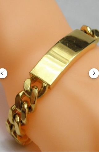 Pulsera esclava oro 18k.  Peso 17,5. Como nueva