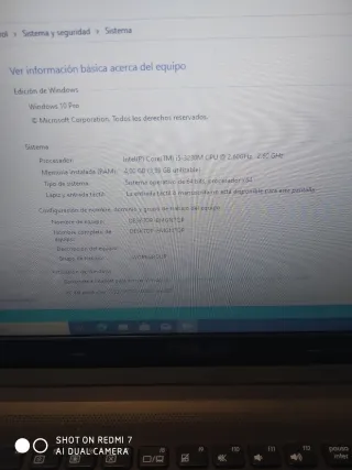 Portátil Asus i5 Plata y Negro