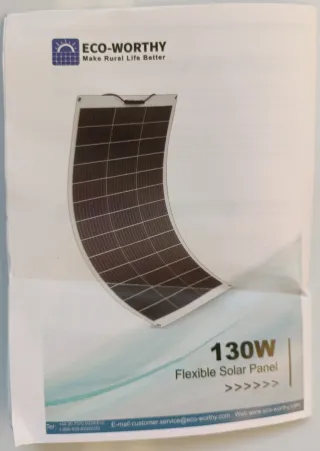Placa solar 130W 12V flexible ECO-WORTHY
