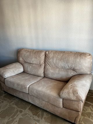Sofá 3 plazas + Sofá 2 plazas beige