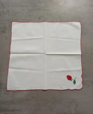 Set colazione tovaglietta con tovagliolo fragole