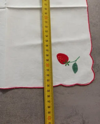 Set colazione tovaglietta con tovagliolo fragole