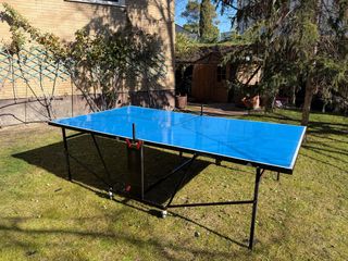 Mesa de ping pong azul