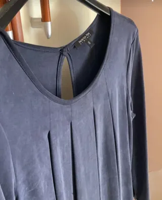 Abito Patrizia Pepe blu morbido effetto satin