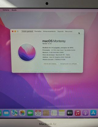 MacBook Air 13" | i7 (Tope Gama) | 256GB SSD | 8GB