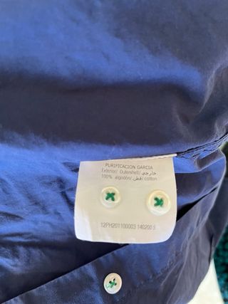 Camisa azul hombre Purificacion Garcia