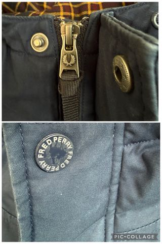 Parka larga FRED PERRY Azul Marino Talla XXL